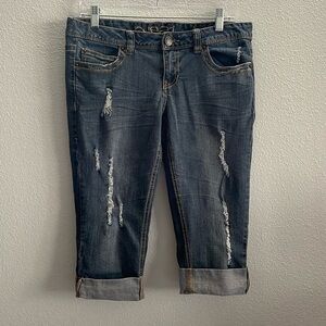 Rue21 Denim Jeans Capri Cotton Blend Size 7/8